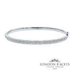 Candence 18ct White Gold Diamond Bangle
