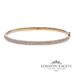 Candence 18ct Rose Gold Diamond Bangle