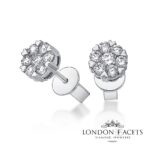 Quentin 18ct White Gold Diamond Stud Earrings