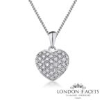 Amour 9ct White Gold Diamond Necklace