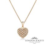 Amour 9ct Rose Gold Diamond Necklace